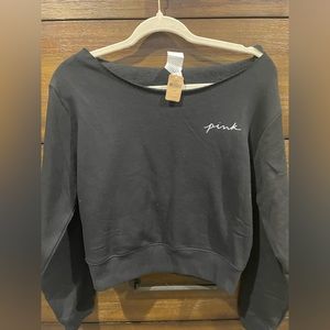 Size S Pink Crop Sweatshirt